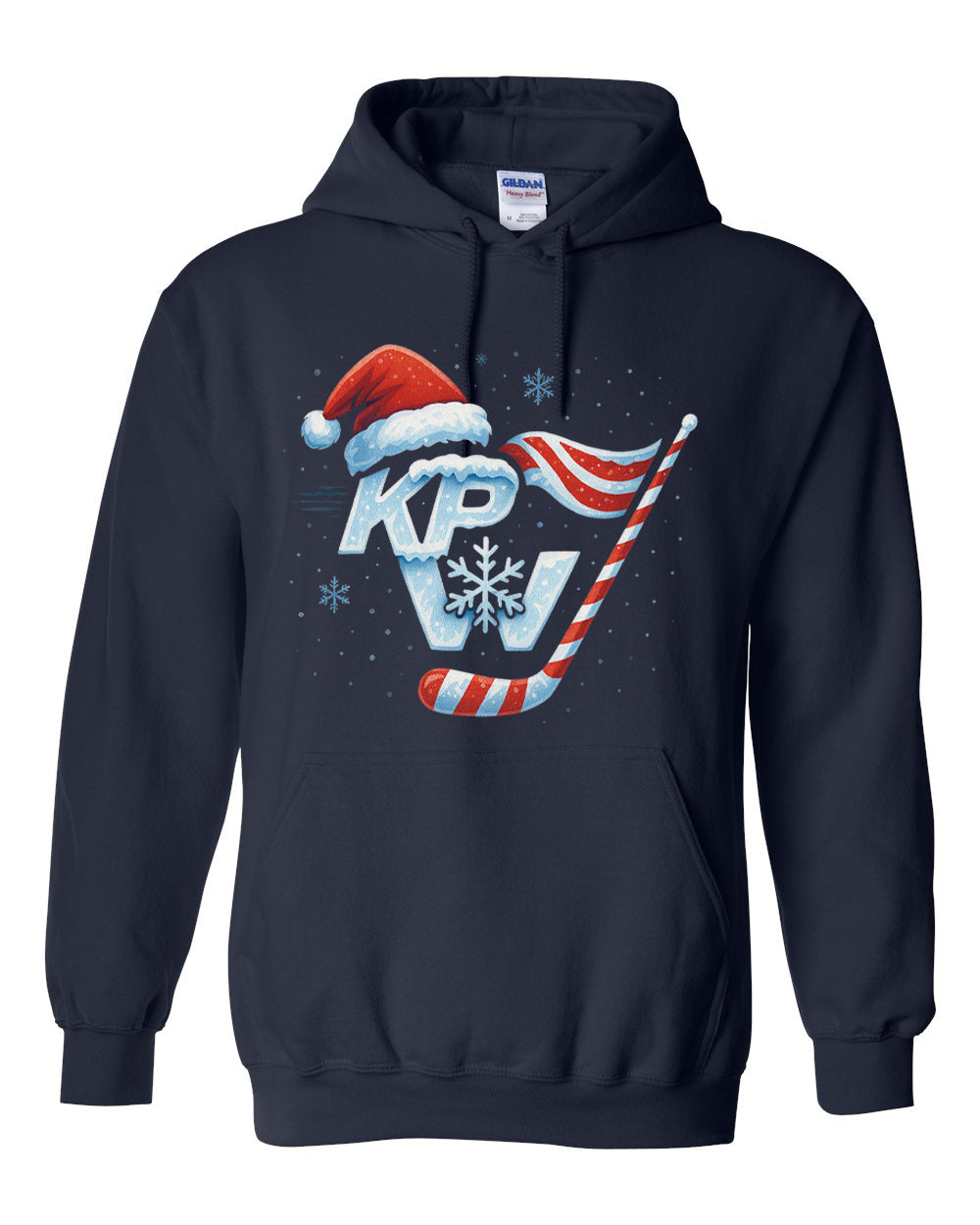 KPW Christmas Hockey Gildan Hoodie Sweatshirt