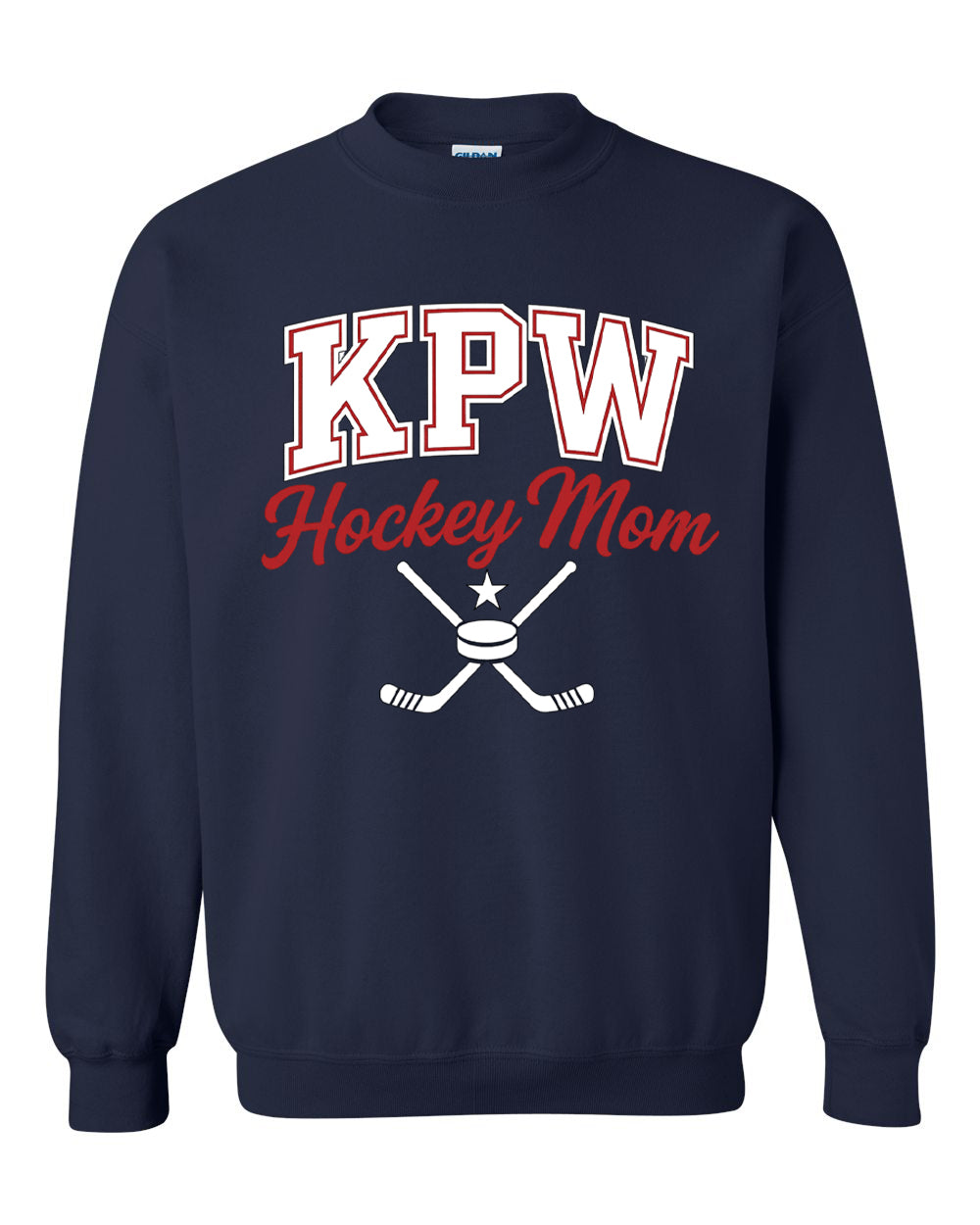 KPW Hockey Mom Gildan Crewneck Sweatshirt