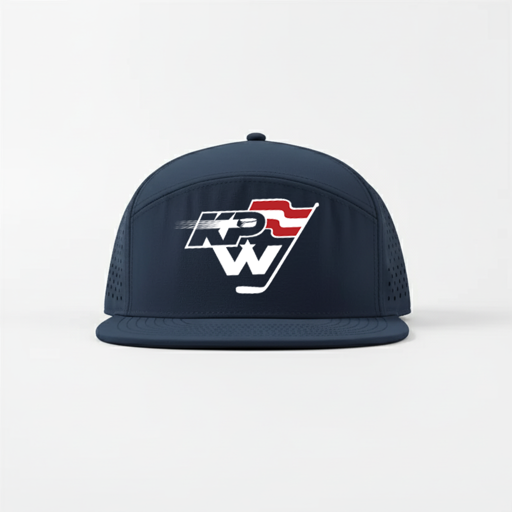 KPW Hockey Perforated Water Repellent Performance Snapback Golf Hat