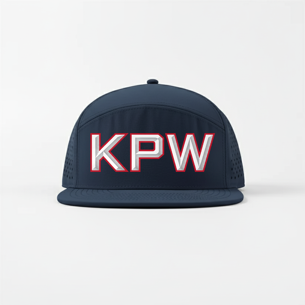 KPW Hockey Perforated Water Repellent Performance Snapback Golf Hat