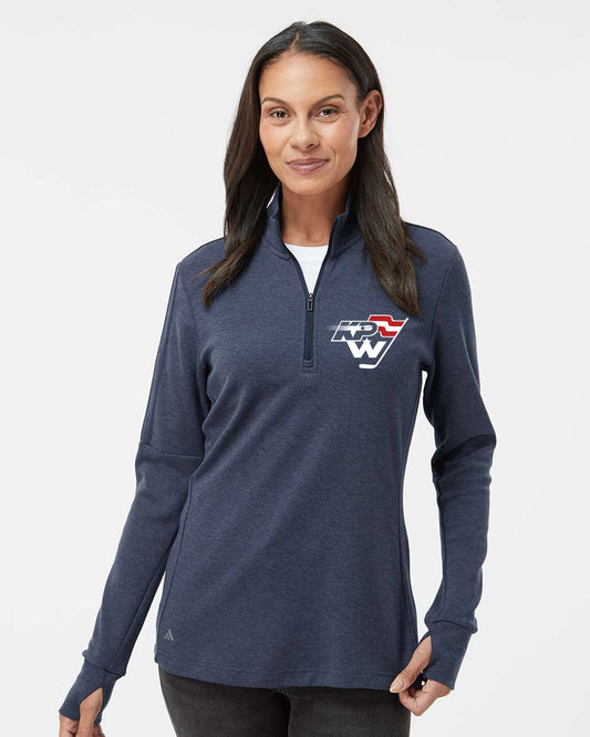 KPW Hockey Adidas Women's 3-Stripe Quarter-Zip Sweater Pullover