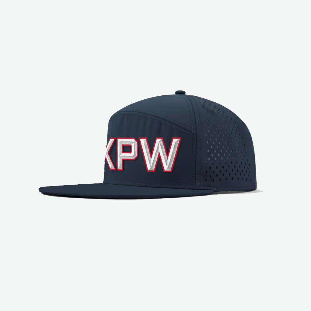 KPW Hockey Perforated Water Repellent Performance Snapback Golf Hat