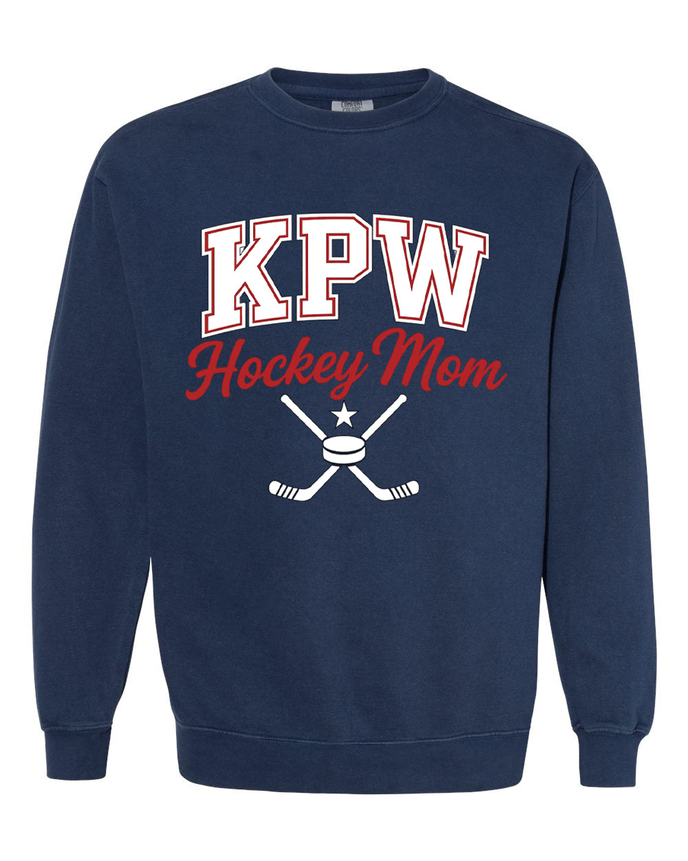 KPW Hockey Mom Comfort Colors Crewneck Sweatshirt