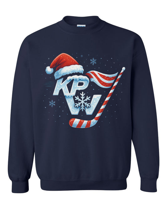 KPW Christmas Hockey Gildan Crewneck Sweatshirt