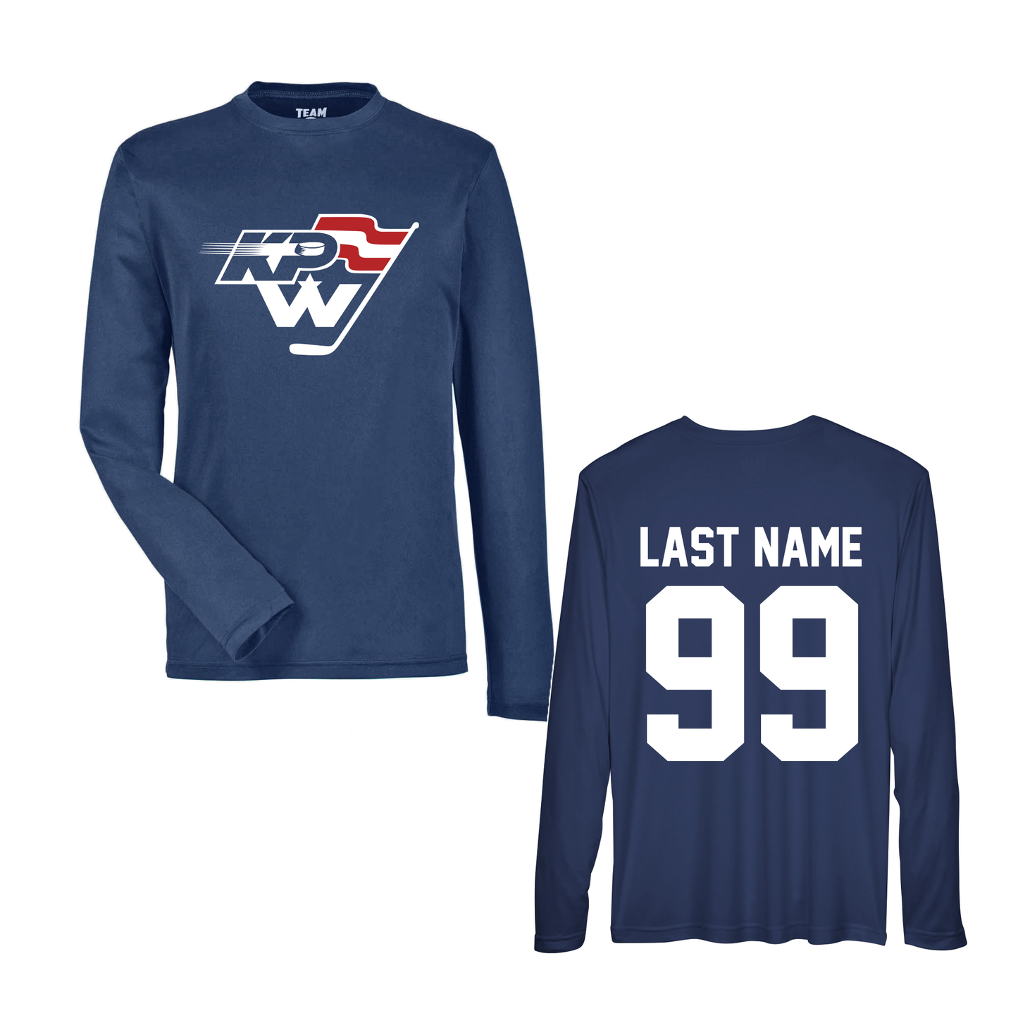 KPW Hockey Youth Performance Long Sleeve (Navy)