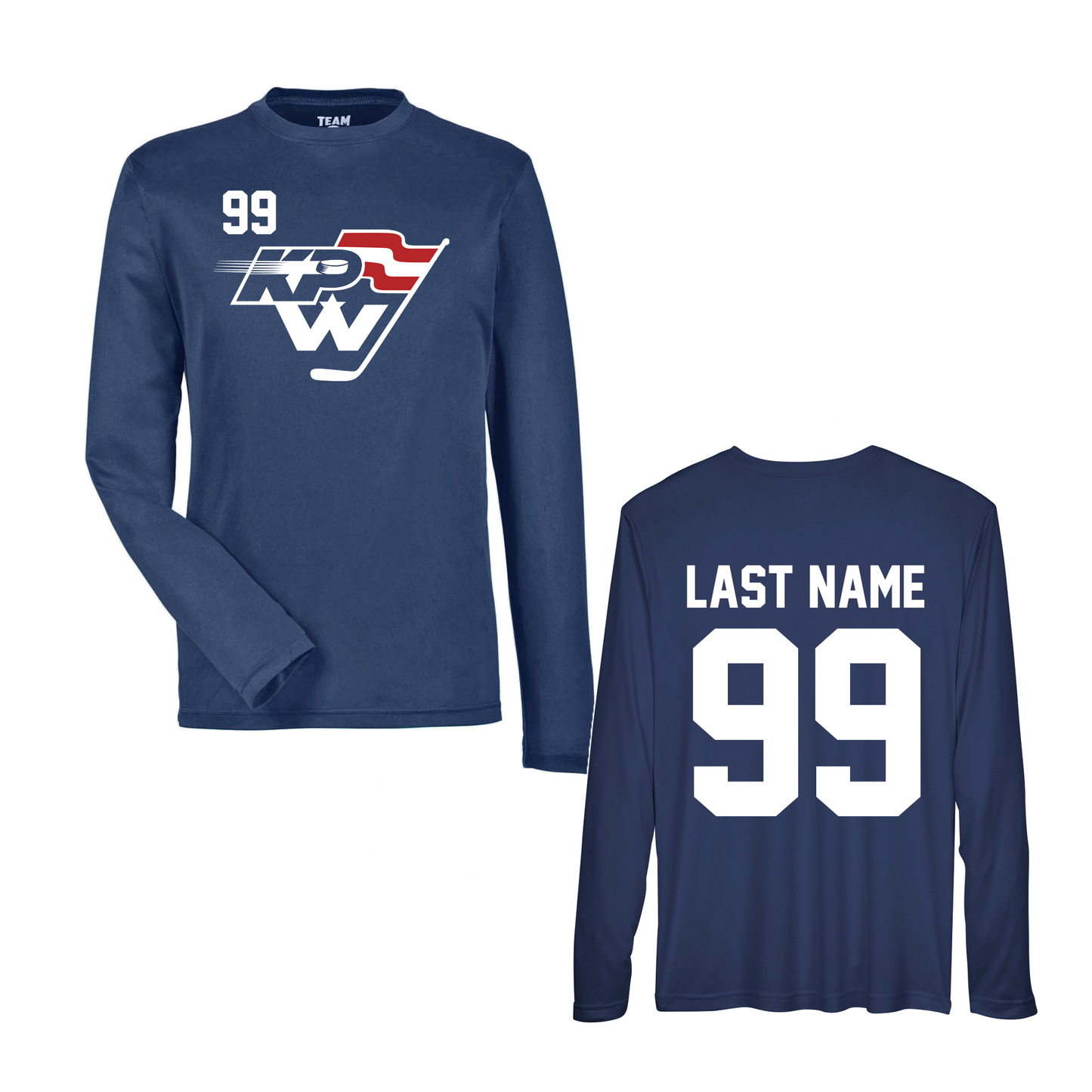KPW Hockey Youth Performance Long Sleeve (Navy)