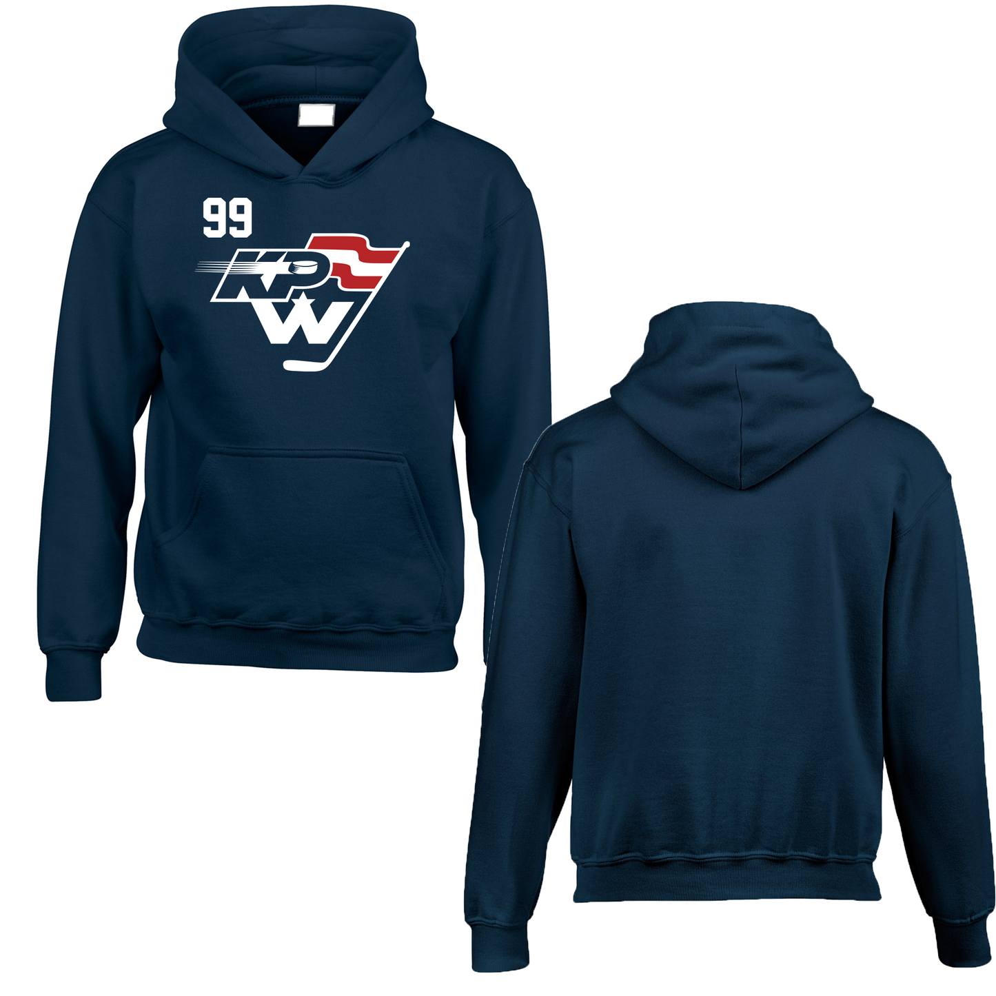 KPW Hockey Youth Hoodie (Navy)