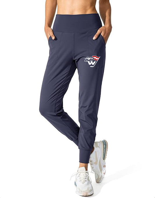 KPW Hockey Women's Joggers High Waisted Yoga Pants with Pockets