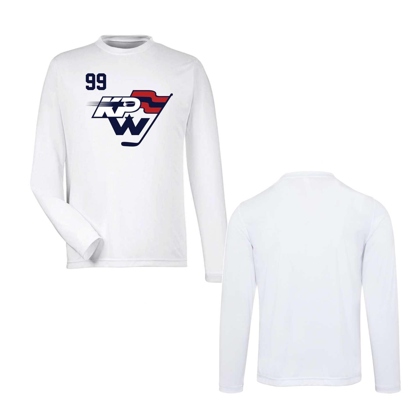 KPW Hockey Adult Performance Long Sleeve (White)